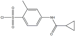 4-[(cyclopropylcarbonyl)amino]-2-methylbenzenesulfonyl chloride Structure