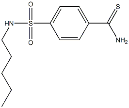 4-[(pentylamino)sulfonyl]benzenecarbothioamide Struktur