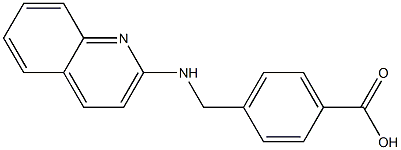 4-[(quinolin-2-ylamino)methyl]benzoic acid|