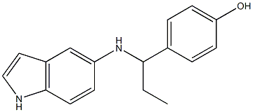  4-[1-(1H-indol-5-ylamino)propyl]phenol
