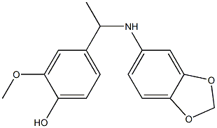 4-[1-(2H-1,3-benzodioxol-5-ylamino)ethyl]-2-methoxyphenol