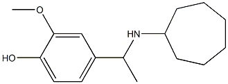 4-[1-(cycloheptylamino)ethyl]-2-methoxyphenol