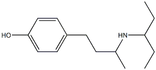 4-[3-(pentan-3-ylamino)butyl]phenol