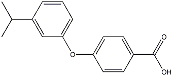 4-[3-(propan-2-yl)phenoxy]benzoic acid