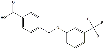 4-[3-(trifluoromethyl)phenoxymethyl]benzoic acid Structure