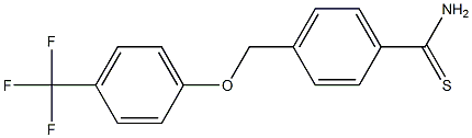 4-[4-(trifluoromethyl)phenoxymethyl]benzene-1-carbothioamide|