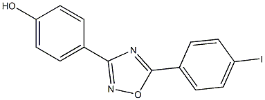 4-[5-(4-iodophenyl)-1,2,4-oxadiazol-3-yl]phenol Struktur