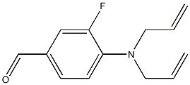 4-[bis(prop-2-en-1-yl)amino]-3-fluorobenzaldehyde Structure
