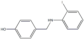 4-{[(2-iodophenyl)amino]methyl}phenol Struktur