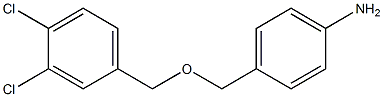 4-{[(3,4-dichlorophenyl)methoxy]methyl}aniline Struktur