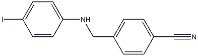 4-{[(4-iodophenyl)amino]methyl}benzonitrile Struktur