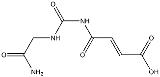 4-{[(carbamoylmethyl)carbamoyl]amino}-4-oxobut-2-enoic acid Structure