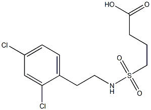 4-{[2-(2,4-dichlorophenyl)ethyl]sulfamoyl}butanoic acid|
