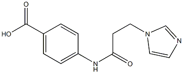 4-{[3-(1H-imidazol-1-yl)propanoyl]amino}benzoic acid Structure