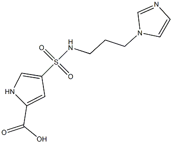  4-{[3-(1H-imidazol-1-yl)propyl]sulfamoyl}-1H-pyrrole-2-carboxylic acid