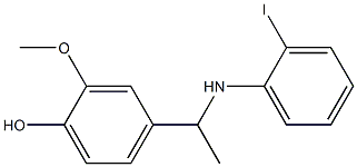 4-{1-[(2-iodophenyl)amino]ethyl}-2-methoxyphenol Structure
