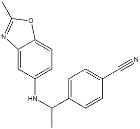 4-{1-[(2-methyl-1,3-benzoxazol-5-yl)amino]ethyl}benzonitrile
