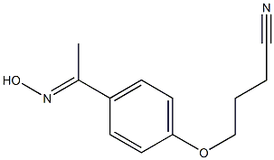 4-{4-[(1E)-N-hydroxyethanimidoyl]phenoxy}butanenitrile