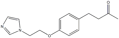 4-{4-[2-(1H-imidazol-1-yl)ethoxy]phenyl}butan-2-one Structure