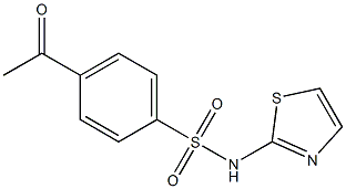 4-acetyl-N-(1,3-thiazol-2-yl)benzene-1-sulfonamide Struktur