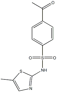4-acetyl-N-(5-methyl-1,3-thiazol-2-yl)benzene-1-sulfonamide