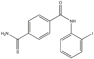 4-carbamothioyl-N-(2-iodophenyl)benzamide Struktur