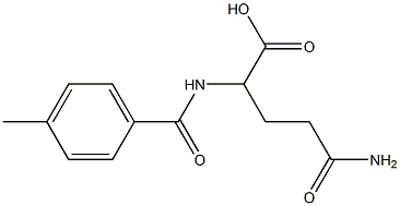 4-carbamoyl-2-[(4-methylphenyl)formamido]butanoic acid Structure