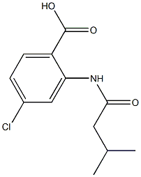 4-chloro-2-[(3-methylbutanoyl)amino]benzoic acid Structure