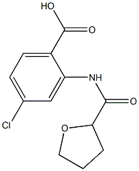 4-chloro-2-[(tetrahydrofuran-2-ylcarbonyl)amino]benzoic acid Structure