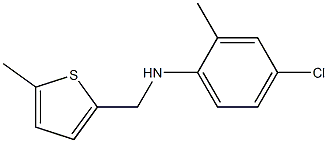 4-chloro-2-methyl-N-[(5-methylthiophen-2-yl)methyl]aniline