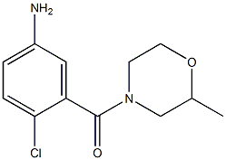 4-chloro-3-[(2-methylmorpholin-4-yl)carbonyl]aniline Structure