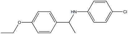 4-chloro-N-[1-(4-ethoxyphenyl)ethyl]aniline Struktur