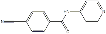 4-cyano-N-pyridin-4-ylbenzamide Struktur