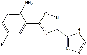 4-fluoro-2-[3-(4H-1,2,4-triazol-3-yl)-1,2,4-oxadiazol-5-yl]aniline