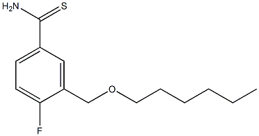 4-fluoro-3-[(hexyloxy)methyl]benzene-1-carbothioamide