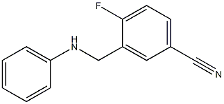 4-fluoro-3-[(phenylamino)methyl]benzonitrile Structure