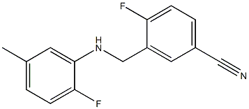 4-fluoro-3-{[(2-fluoro-5-methylphenyl)amino]methyl}benzonitrile