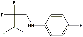 4-fluoro-N-(2,2,3,3-tetrafluoropropyl)aniline Struktur