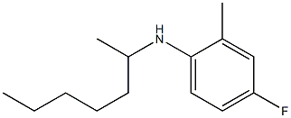 4-fluoro-N-(heptan-2-yl)-2-methylaniline Struktur