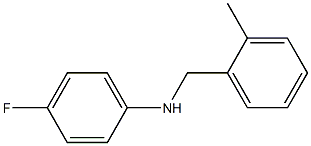 4-fluoro-N-[(2-methylphenyl)methyl]aniline Structure