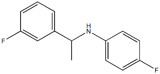 4-fluoro-N-[1-(3-fluorophenyl)ethyl]aniline Struktur