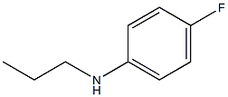 4-fluoro-N-propylaniline Struktur