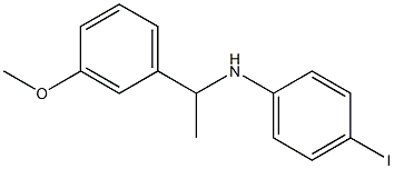 4-iodo-N-[1-(3-methoxyphenyl)ethyl]aniline Struktur