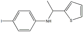 4-iodo-N-[1-(thiophen-2-yl)ethyl]aniline 化学構造式