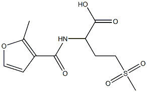 4-methanesulfonyl-2-[(2-methylfuran-3-yl)formamido]butanoic acid Struktur