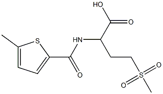 4-methanesulfonyl-2-[(5-methylthiophen-2-yl)formamido]butanoic acid Struktur