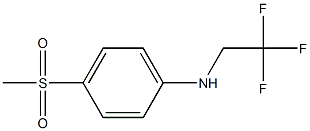 4-methanesulfonyl-N-(2,2,2-trifluoroethyl)aniline Struktur