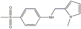 4-methanesulfonyl-N-[(1-methyl-1H-pyrrol-2-yl)methyl]aniline Structure