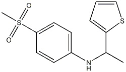 4-methanesulfonyl-N-[1-(thiophen-2-yl)ethyl]aniline 化学構造式