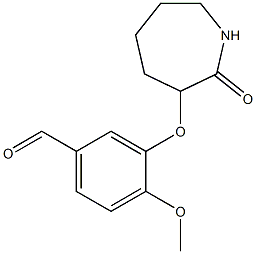 4-methoxy-3-[(2-oxoazepan-3-yl)oxy]benzaldehyde